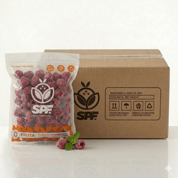 Caja x 10kg Frambuesa IQF |1kg - Imagen 1
