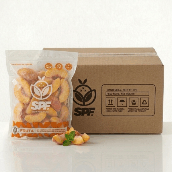 Caja x 13kg Durazno IQF |1kg - Imagen 1