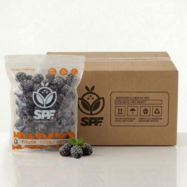 Caja x 13kg Moras IQF |1kg - Imagen 1
