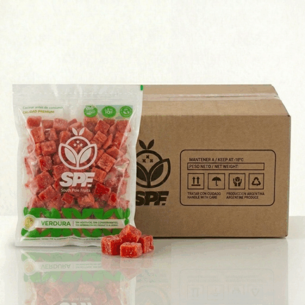 Caja x 12kg Morrón IQF |1kg - Imagen 1