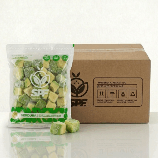 Caja x 12kg Palta en cubos |1kg - Imagen 1
